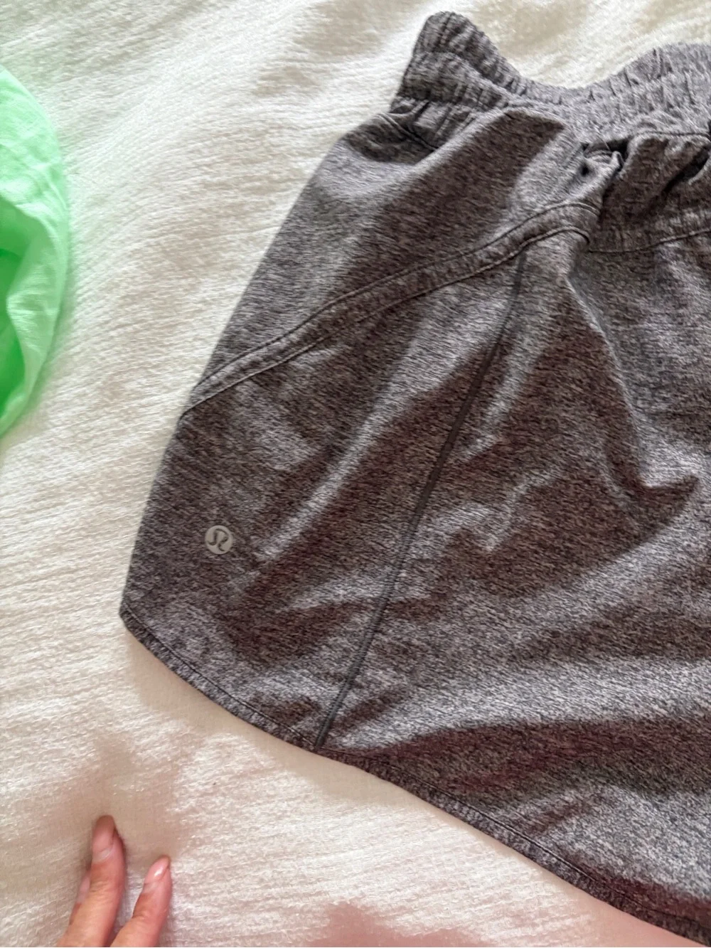 lululemon athletica Women's Heather Gray Running Shorts